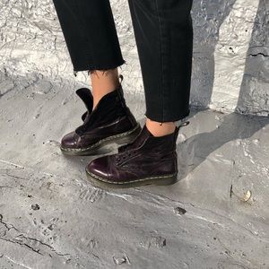 Vintage purple doc martens